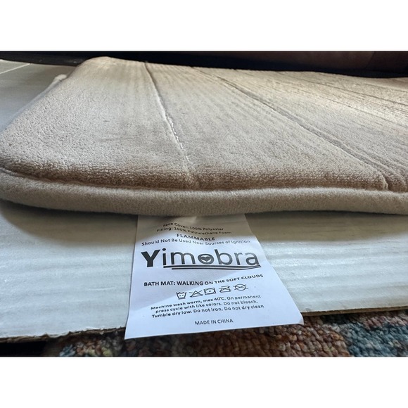 Yimobra Memory Foam Bath Mat Set of 2 44x24 and 24x17‎ Machine Washable Camel - Picture 10 of 10